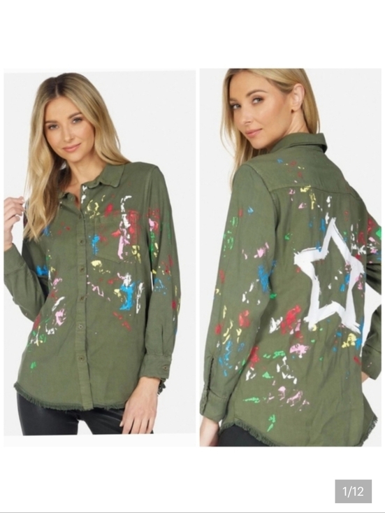 Lauren Moshi Tops - Lauren Moshi Sloane Airbrush Star